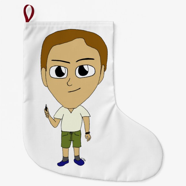 Grande Chaussette De Noël chibi (Devant)