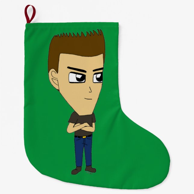 Grande Chaussette De Noël chibi (Devant)