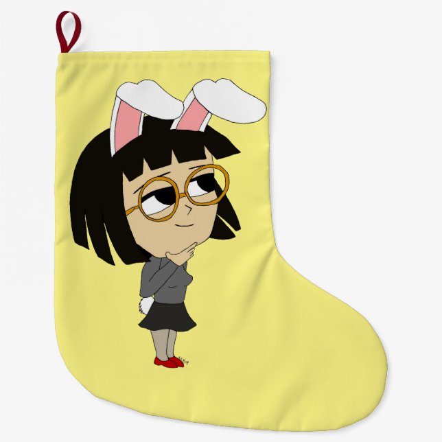 Grande Chaussette De Noël chibi bunnygirl (Devant)