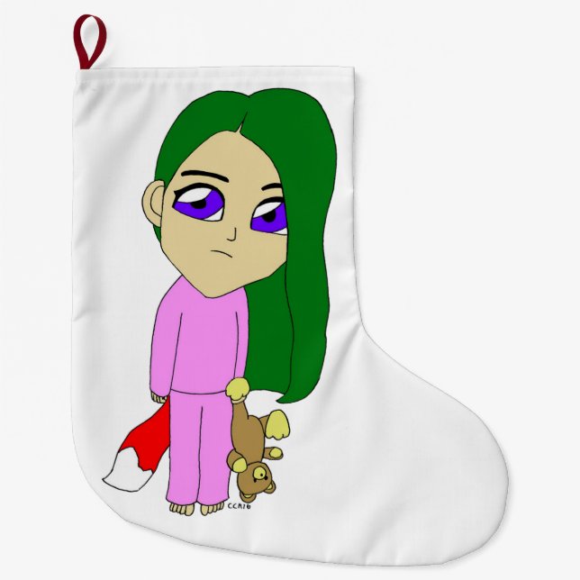 Grande Chaussette De Noël chibi foxy fille (Devant)