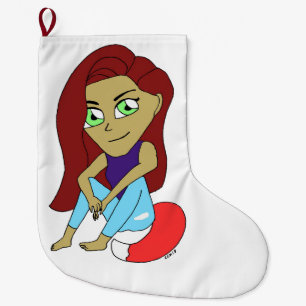 Grande Chaussette De Noël chibi foxy fille
