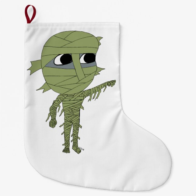Grande Chaussette De Noël chibi mummy (Devant)