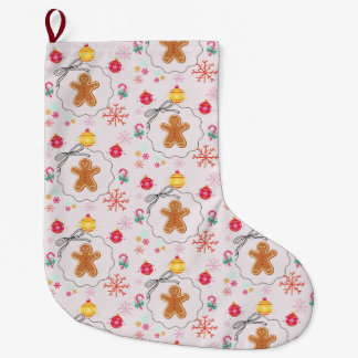 Grande Chaussette De Noël Christmas Gift  with Gingerbread