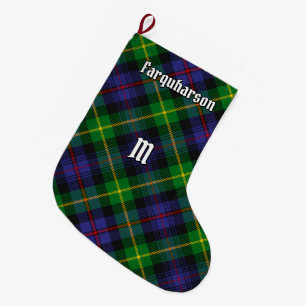 Grande Chaussette De Noël Clan Farquharson Tartan Christmas Stocking