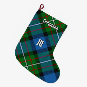 Grande Chaussette De Noël Clan Ferguson Tartan Christmas Stocking