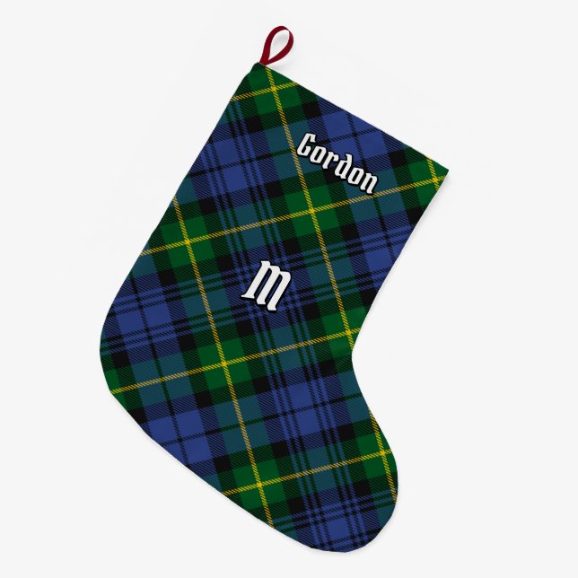 Grande Chaussette De Noël Clan Gordon Tartan Christmas Stocking (Devant (Accrochage))