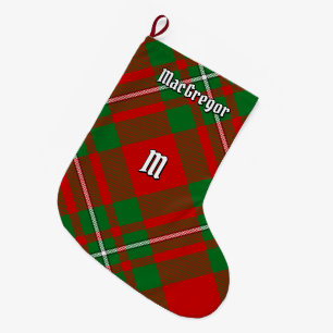Grande Chaussette De Noël Clan Gregor Tartan Christmas Stocking