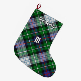 Grande Chaussette De Noël Clan MacKenzie robe Tartan Noël Stocking