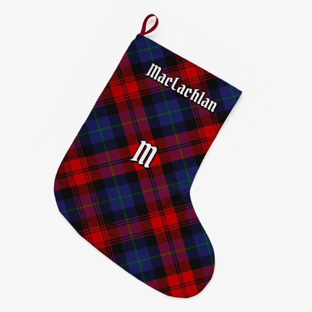 Grande Chaussette De Noël Clan MacLachlan Tartan (Devant (Accrochage))