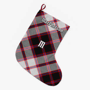 Grande Chaussette De Noël Clan MacPherson Chasse Tartan Noël Stocking