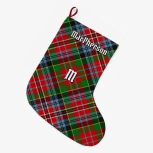 Grande Chaussette De Noël Clan MacPherson Tartan Christmas Stocking