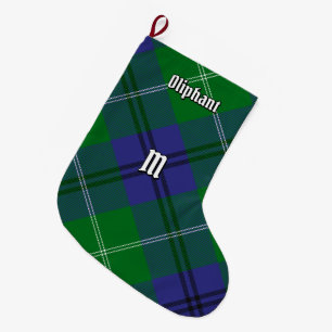 Grande Chaussette De Noël Clan Oliphant Tartan Christmas Stocking