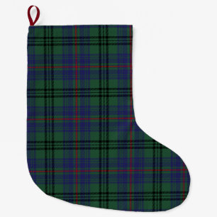Grande Chaussette De Noël Clan Walker Tartan Plaid