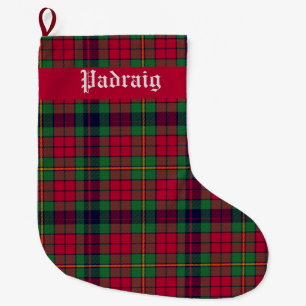 Grande Chaussette De Noël Comté Clare Tartan personnalisable