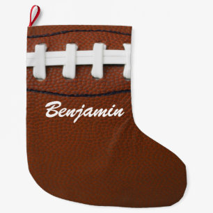Grande Chaussette De Noël Conception de Football Grand Stocking de Noël