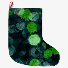 Grande Chaussette De Noël Cool, art unique floral / fleuriste motif