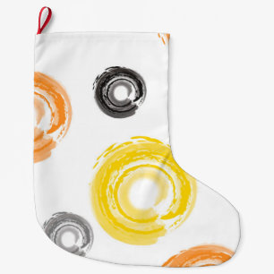 Grande Chaussette De Noël Cool, tendance, urbain, moderne peinture brosse
