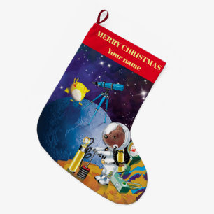Grande Chaussette De Noël cosmos