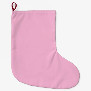 Grande Chaussette De Noël Couleur rose pâle     