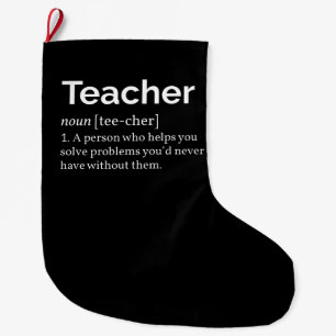 Grande Chaussette De Noël Définition de l'enseignant