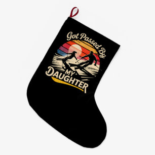 Grande Chaussette De Noël Dépassé par ma fille drôle de ski amateur de ski