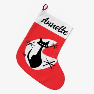 Grande Chaussette De Noël do-it-yourself Noël Stocker - Age atomique Cat Sta