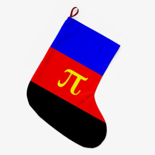 Grande Chaussette De Noël Drapeau de fierté polyamoureuse