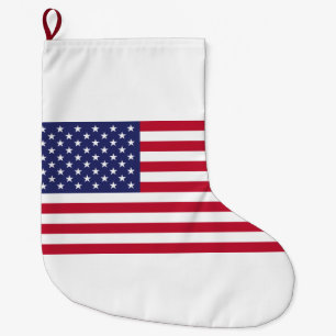 Grande Chaussette De Noël Drapeau des États-Unis d'Amérique