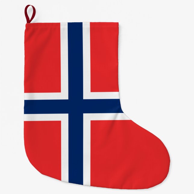 Grande Chaussette De Noël Drapeau norvégien (Norvège) (Devant)