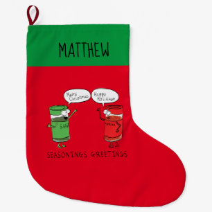 Grande Chaussette De Noël Drôle de Noël, Cuisines de caricatures