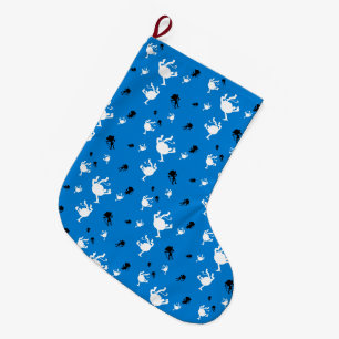 Grande Chaussette De Noël Drôle singe Noël Stocker Papier d'enveloppement