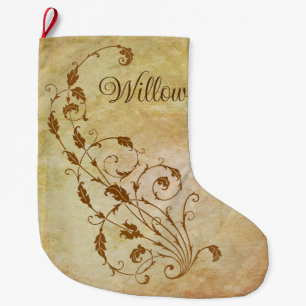 Grande Chaussette De Noël Elégant, Vintage, Victorian Steampunk Personnalisé