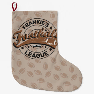 Grande Chaussette De Noël Équipe de joueurs de football