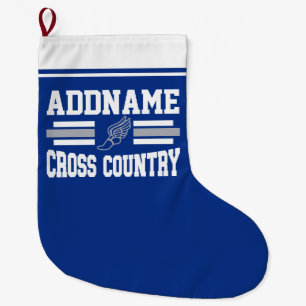 Grande Chaussette De Noël Équipe d'exécution de l'AJOUT personnalisée pour l