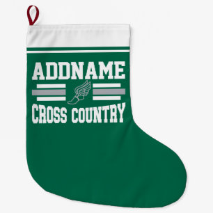 Grande Chaussette De Noël Équipe d'exécution de l'AJOUT personnalisée pour l