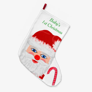 Grande Chaussette De Noël Ęr Noël Père Noël du bébé