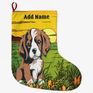 Grande Chaussette De Noël Espagnol Brown