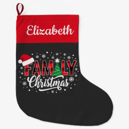 Grande Chaussette De Noël Family Christmas