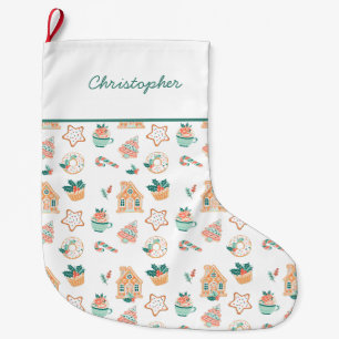 Grande Chaussette De Noël Fête de Noël Whimsical