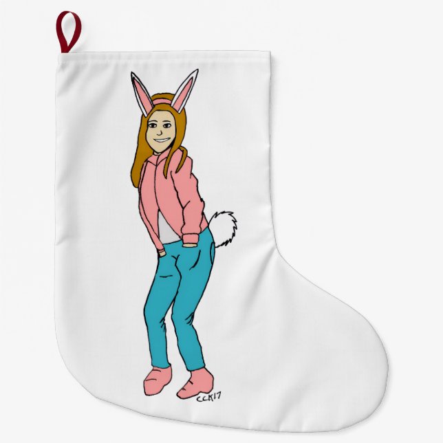 Grande Chaussette De Noël fillette (Devant)