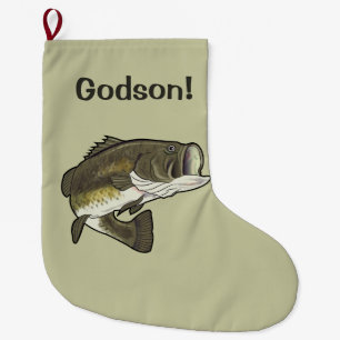 Grande Chaussette De Noël Filleul : Basse de large ouverture