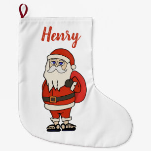 Grande Chaussette De Noël Flèches de Noël du Père Noël sur mesure