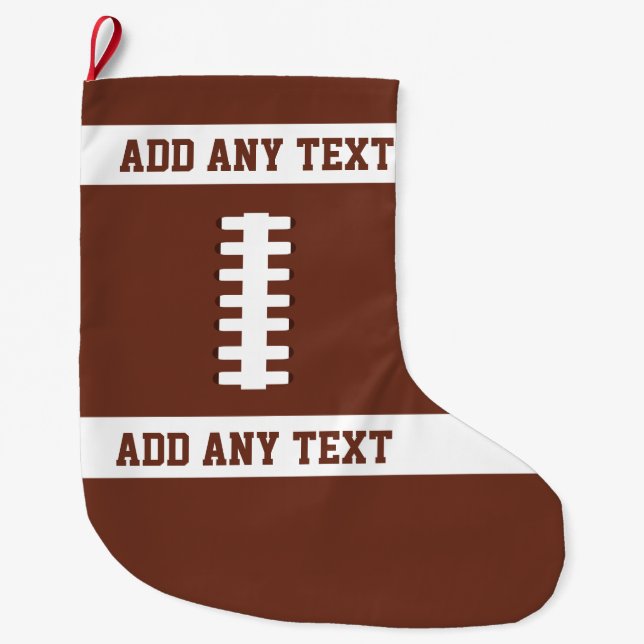 Grande Chaussette De Noël Football (Devant)