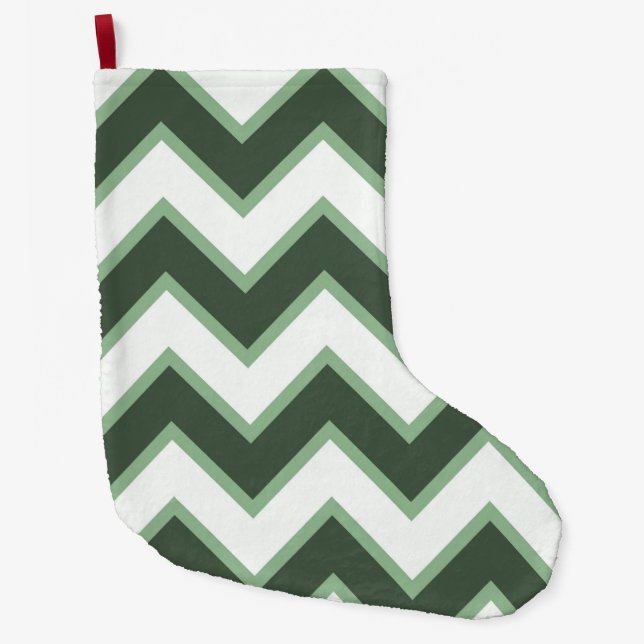 Grande Chaussette De Noël Fromage blanc vert à la menthe (Devant)