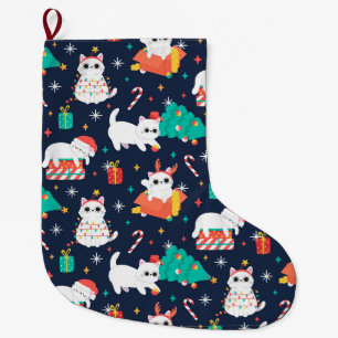 Grande Chaussette De Noël Funny Motif de Noël