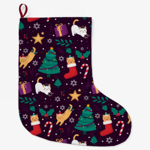 Grande Chaussette De Noël Funny Motif de Noël