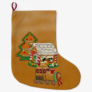 Grande Chaussette De Noël Ginger Town