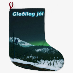 Grande Chaussette De Noël Gleðileg jól - Soirée silencieuse