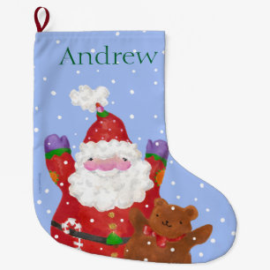 Grande Chaussette De Noël Grand bas de neige
