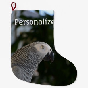 Grande Chaussette De Noël Gris africain paisible